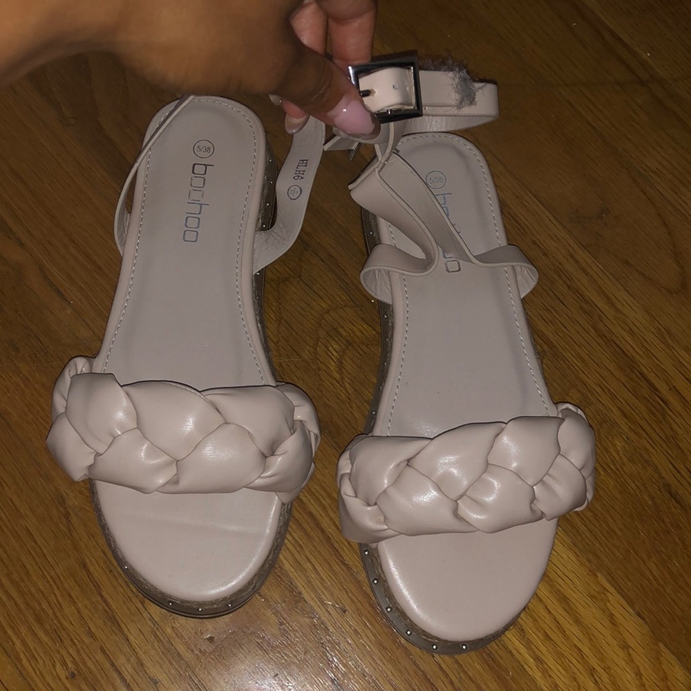 Brand new boo boo braided  espadrille sandals